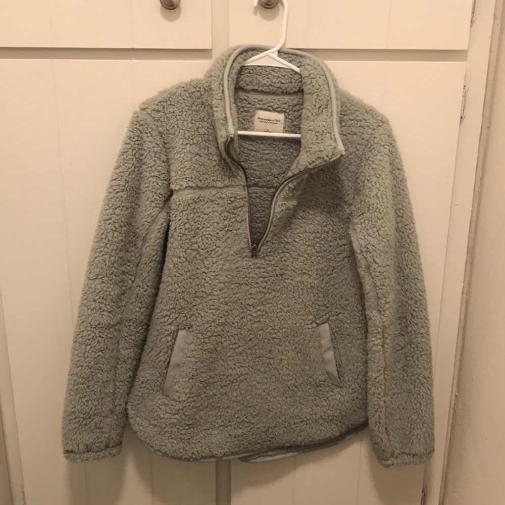 Abercrombie half zip Sherpa pullover